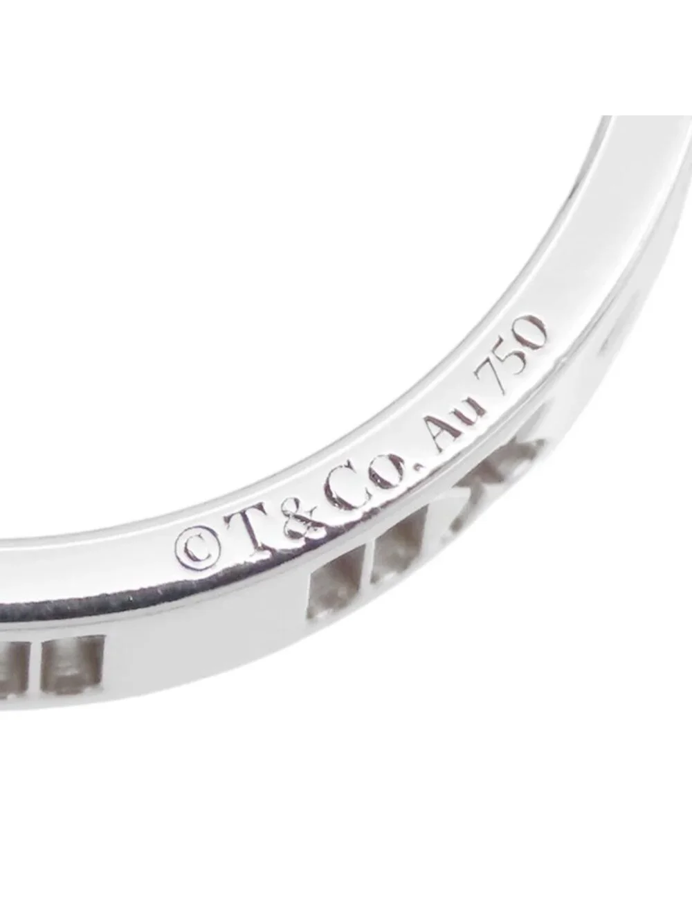 Tiffany & Co Atlas Ring White Gold 18K Diamond